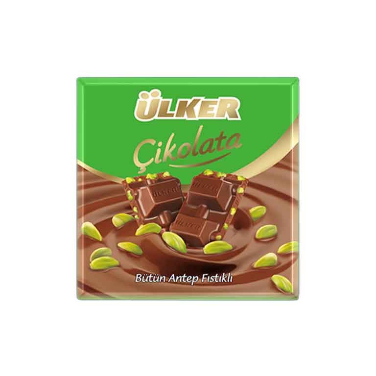 Ulker Milk Chocolate with Pistachio Ulker Antep Fistikli Cikolata